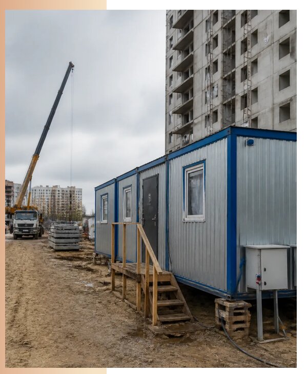 Аренда строительных вагончиков для рабочих в Кузнецке
